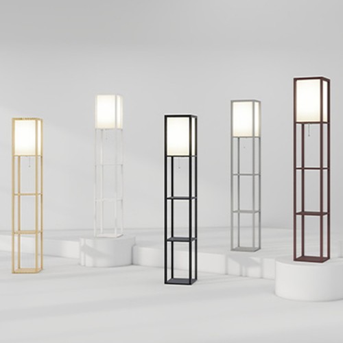 Led floor lamp wooden - floor,