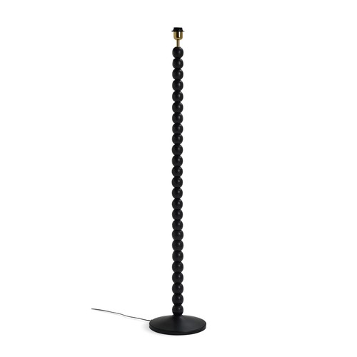 Black mango wood floor - wood, lamp