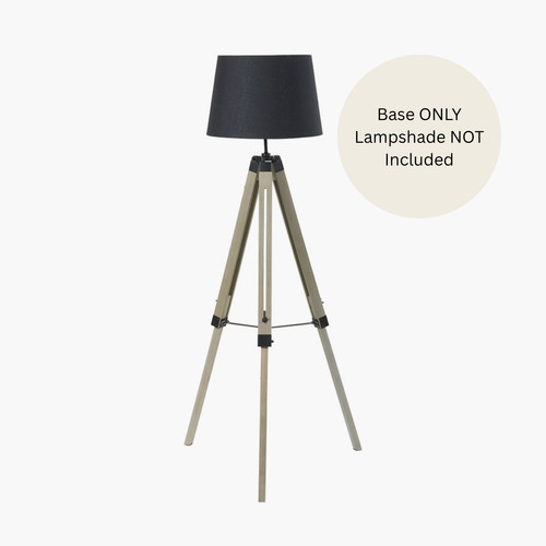 Wooden floor lamp - floor, with
