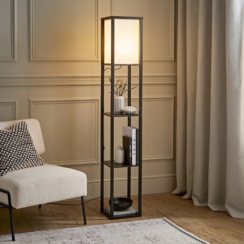 Standard floor lamp - lamp, shelf