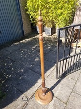 Vintage Turned Wood Floor Lamp