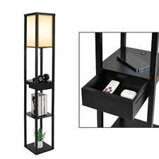 Floor Lamp with Drawer and USB