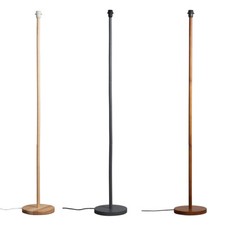 Tall Wooden Stem Floor Lamp